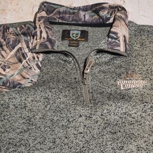 Mossy Oak Gamekeeper Men's Wing Shooter Fleece Quarter Zip Fleece Pullover